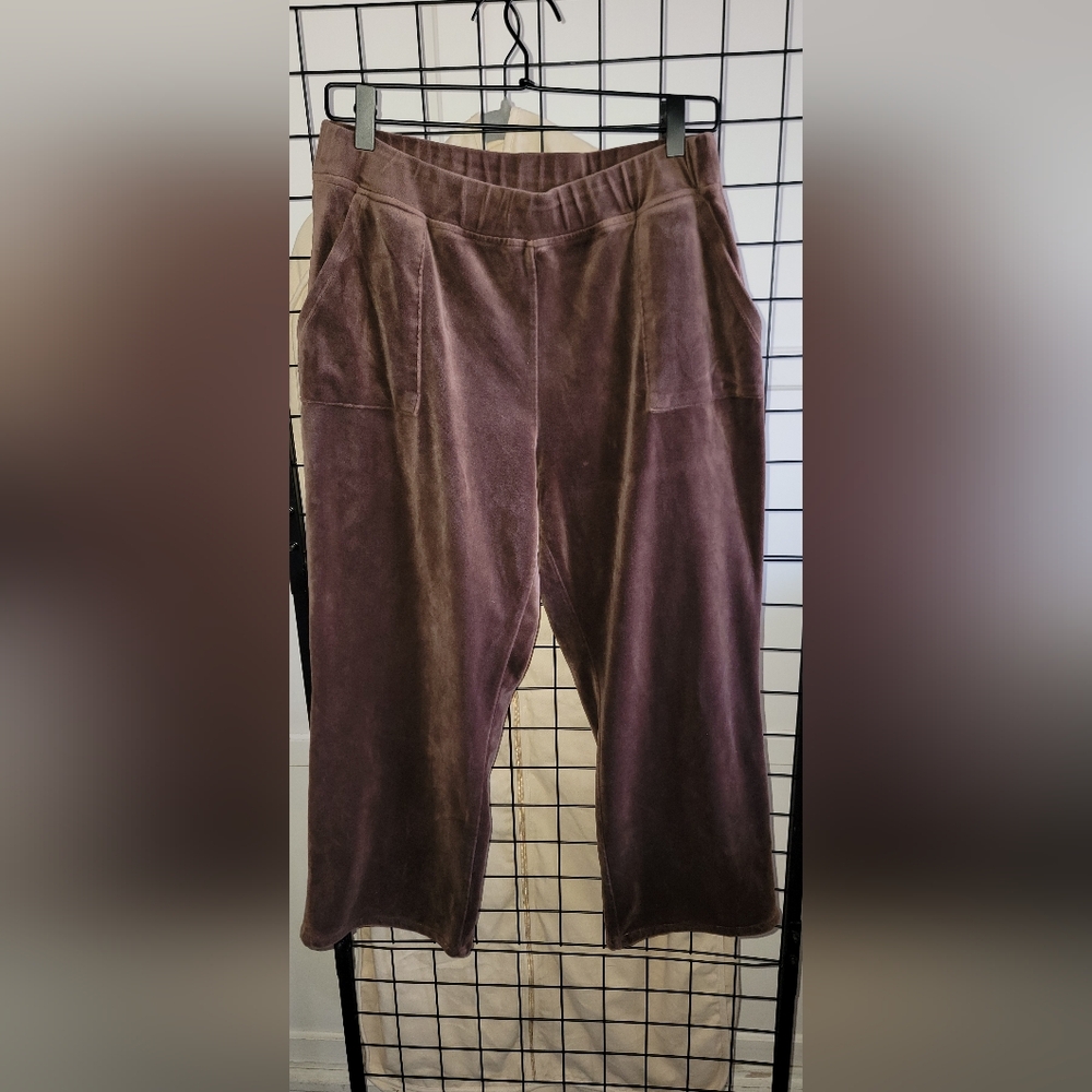 Juicy Couture Velvet Pants in Rich Brown size XL